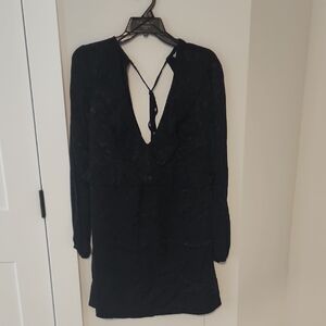 Willow & Clay Black Mini Dress